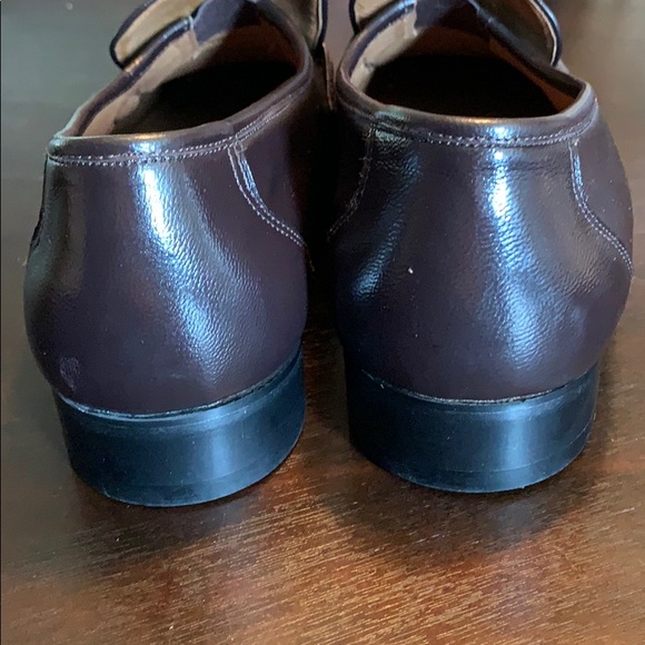 Botany 500 shoes men’s dark brown leather Slip on - Picture 8 of 9